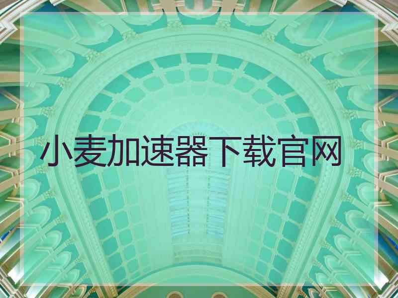 小麦加速器下载官网