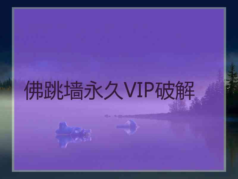 佛跳墙永久VIP破解