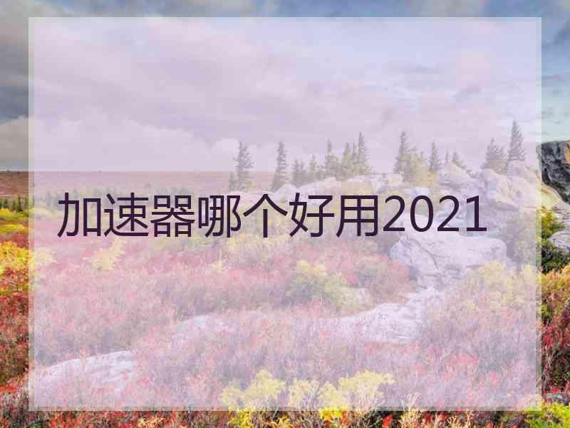 加速器哪个好用2021