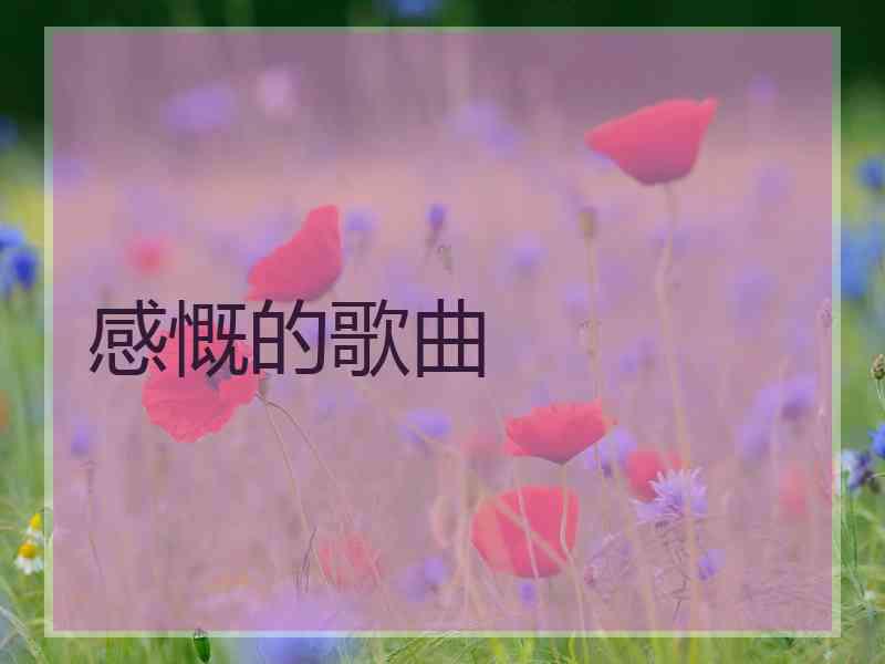 感慨的歌曲