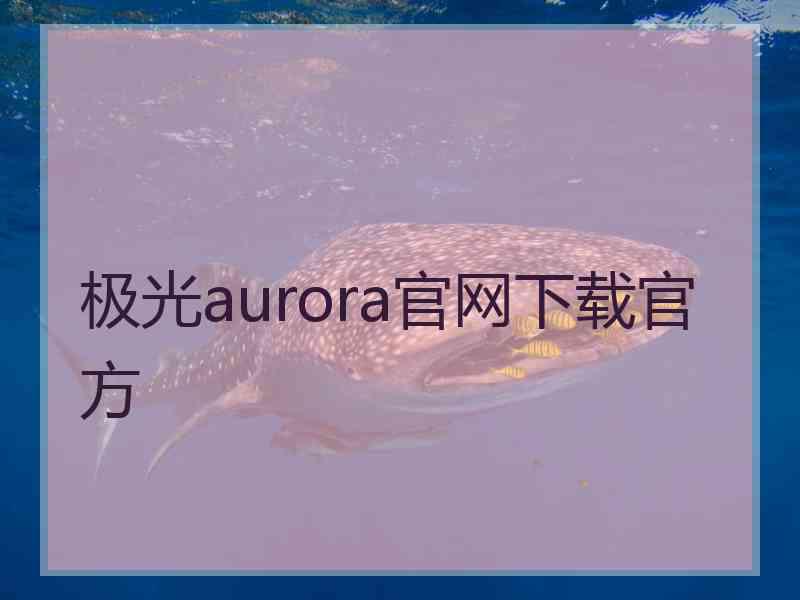 极光aurora官网下载官方