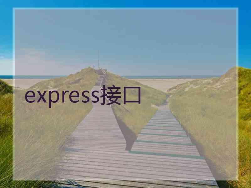 express接口