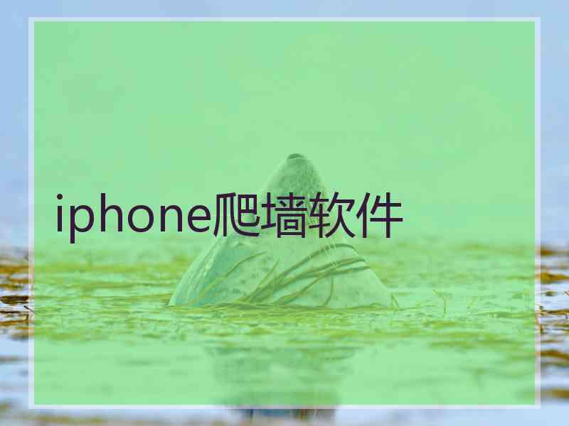 iphone爬墙软件