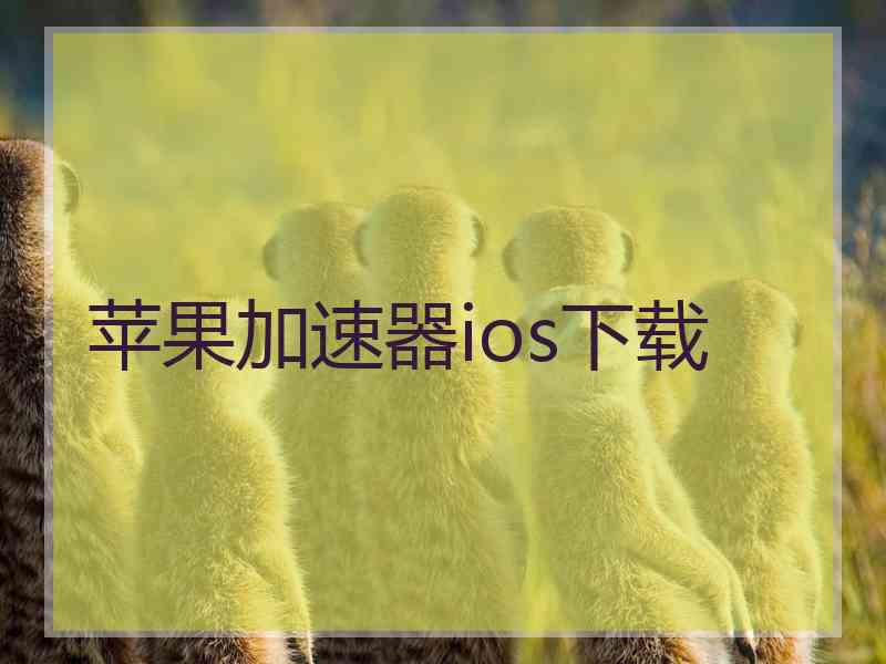 苹果加速器ios下载