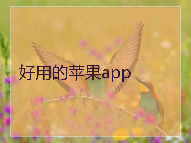 好用的苹果app