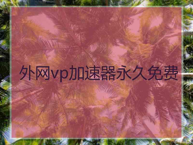 外网vp加速器永久免费