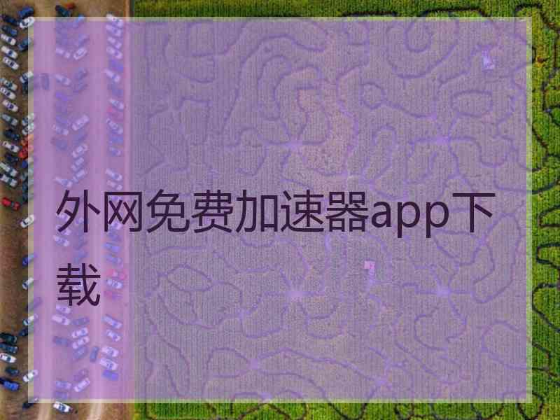 外网免费加速器app下载