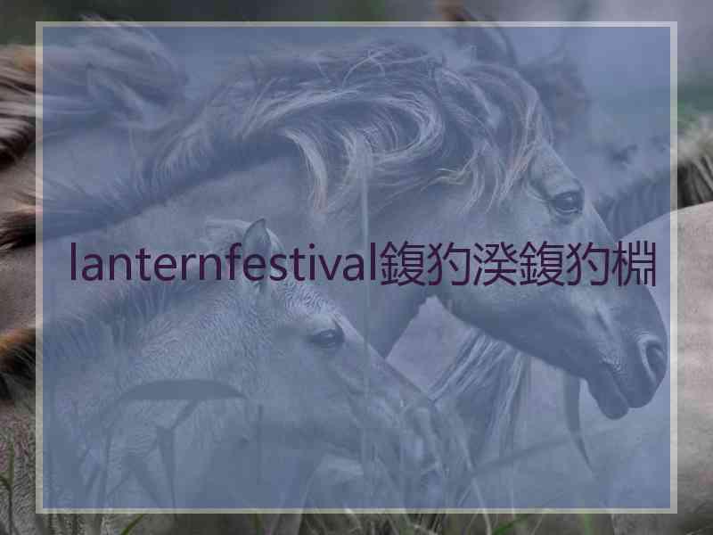 lanternfestival鍑犳湀鍑犳棩