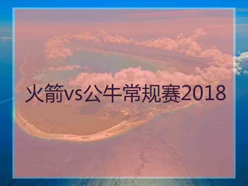 火箭vs公牛常规赛2018