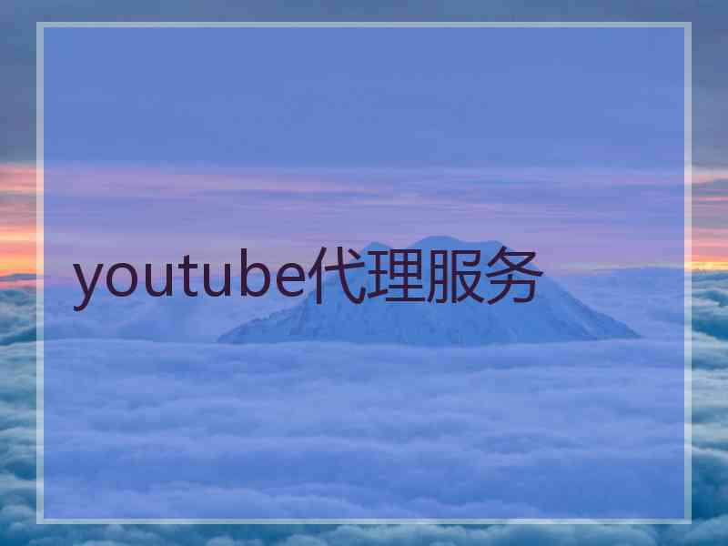 youtube代理服务