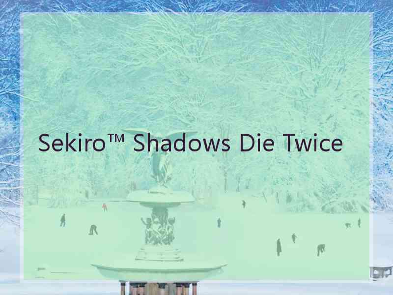 Sekiro™ Shadows Die Twice