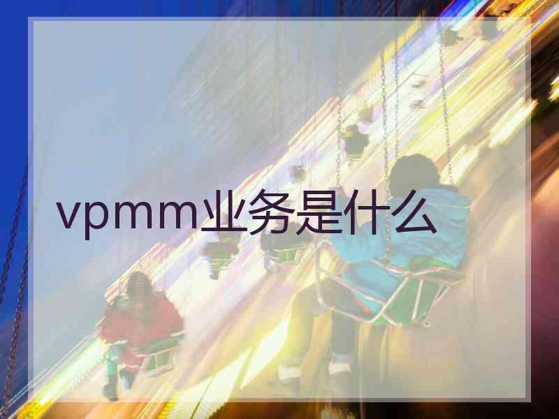 vpmm业务是什么