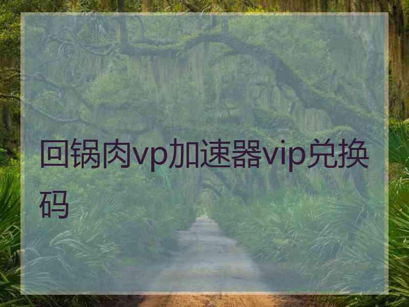 回锅肉vp加速器vip兑换码