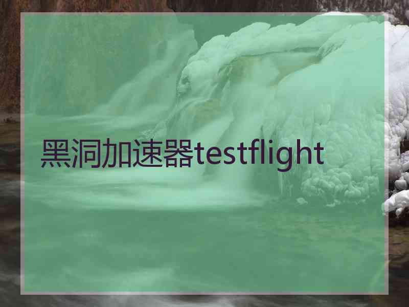 黑洞加速器testflight