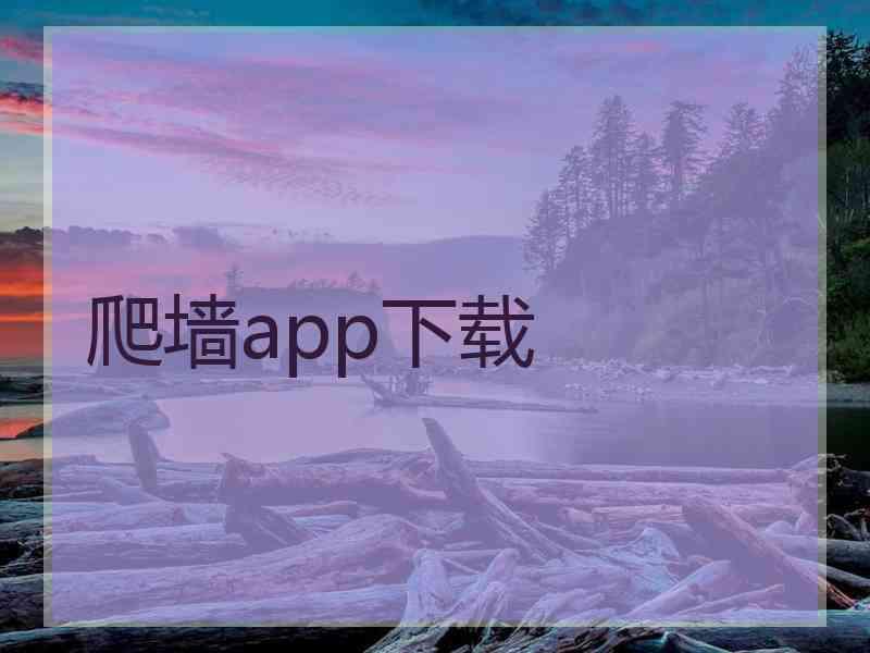 爬墙app下载