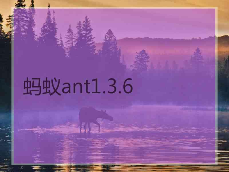 蚂蚁ant1.3.6