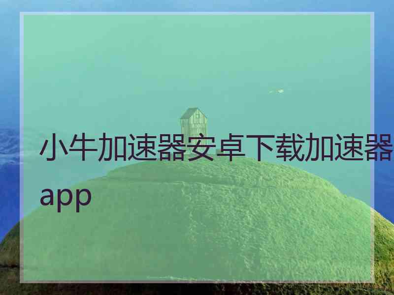 小牛加速器安卓下载加速器app