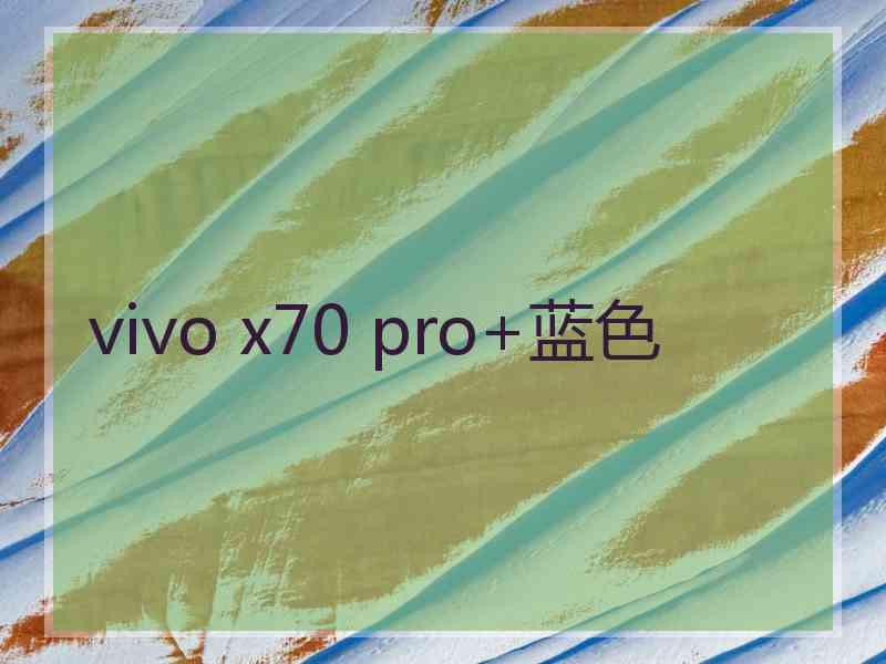 vivo x70 pro+蓝色