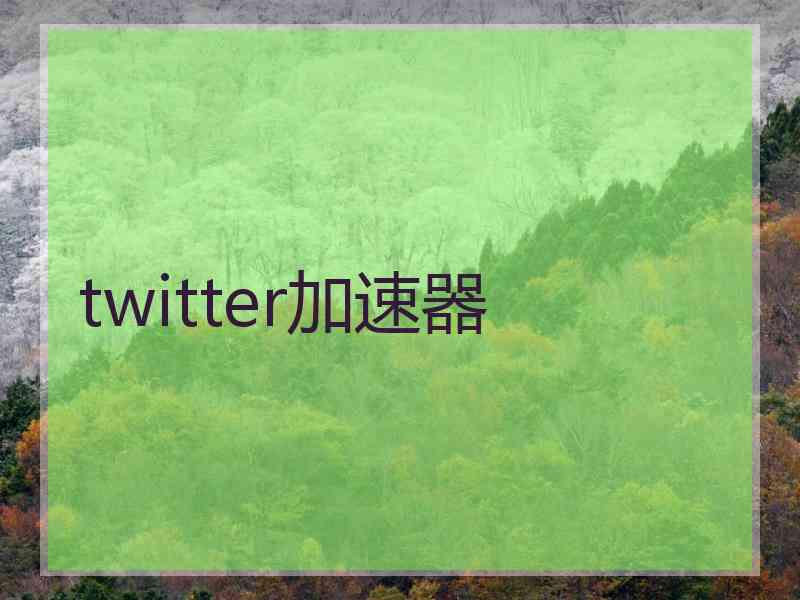 twitter加速器