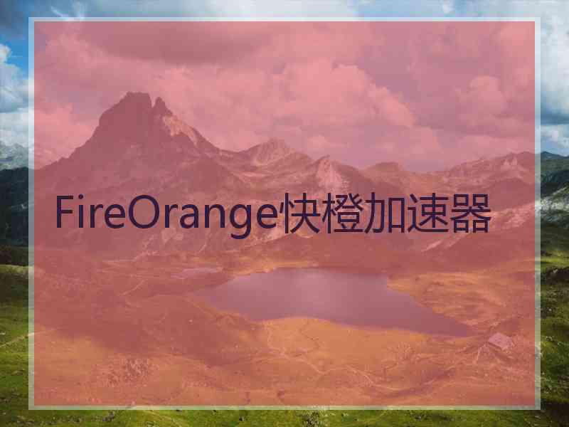 FireOrange快橙加速器