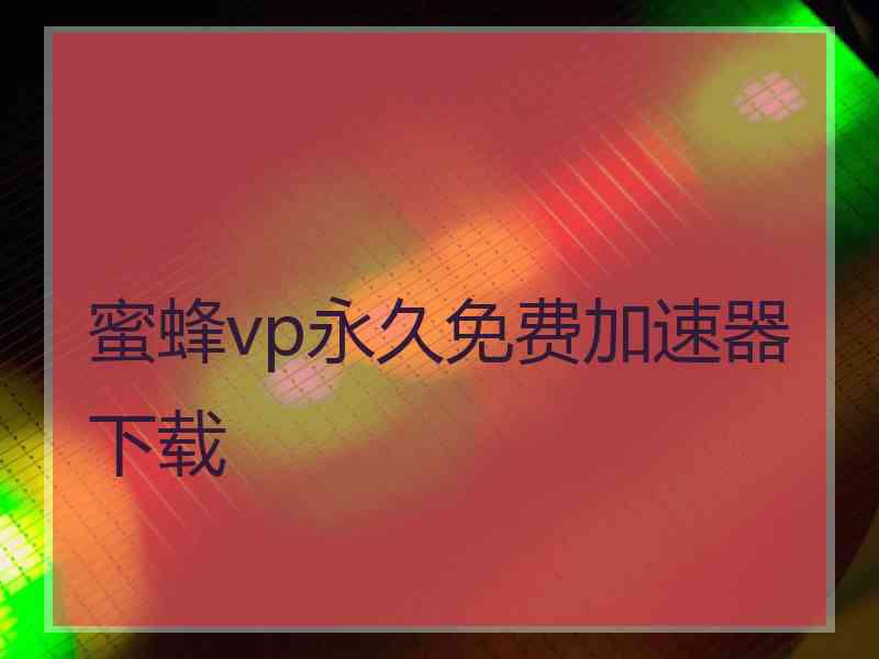 蜜蜂vp永久免费加速器下载