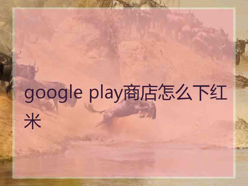 google play商店怎么下红米