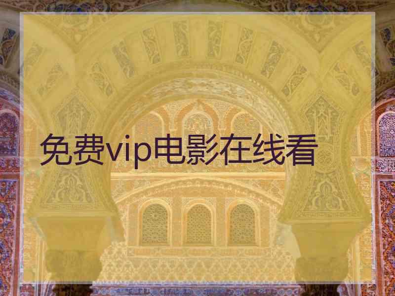 免费vip电影在线看