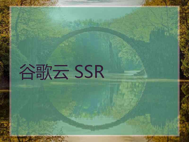 谷歌云 SSR