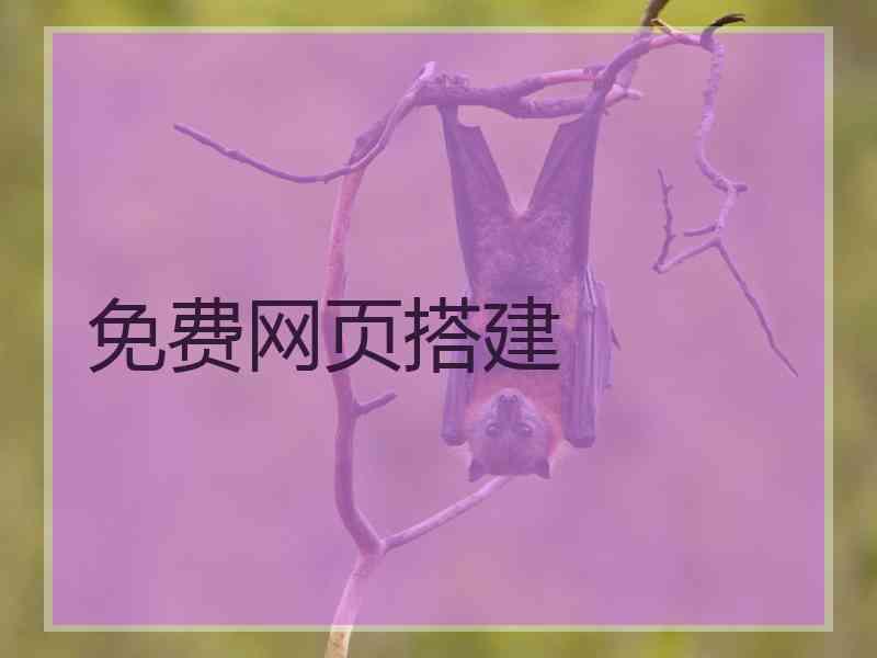 免费网页搭建