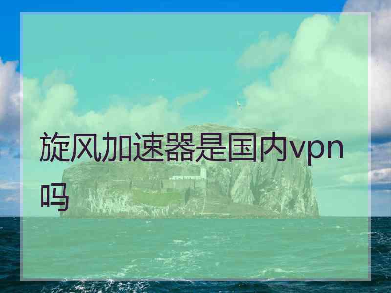 旋风加速器是国内vpn吗