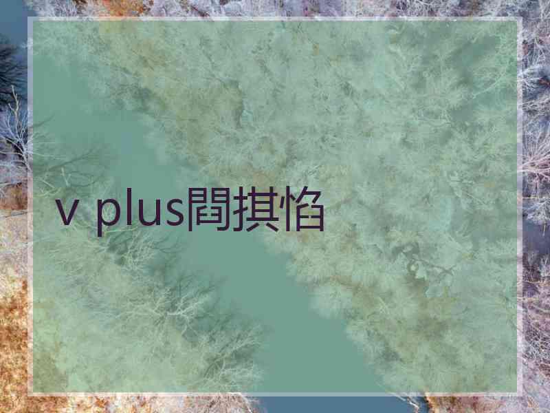 v plus閰掑惂