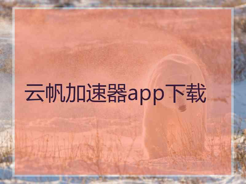 云帆加速器app下载