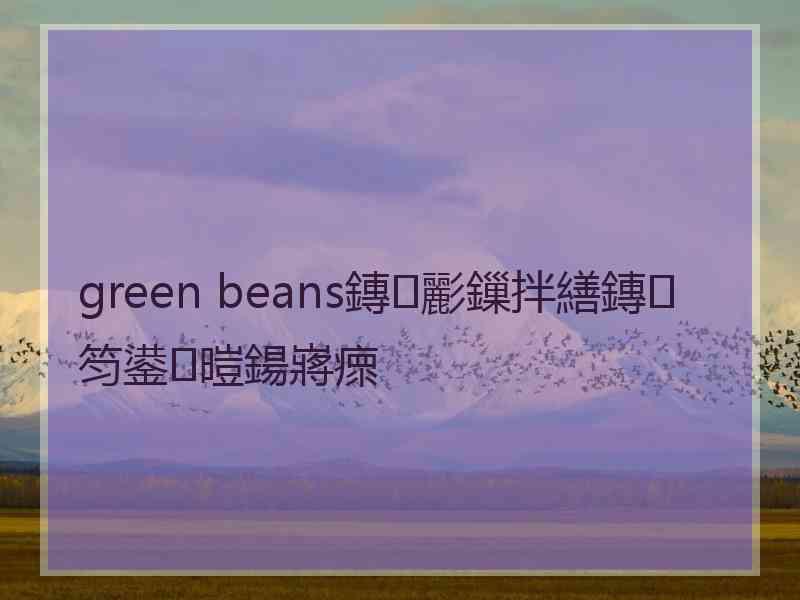 green beans鏄彲鏁拌繕鏄笉鍙暟鍚嶈瘝