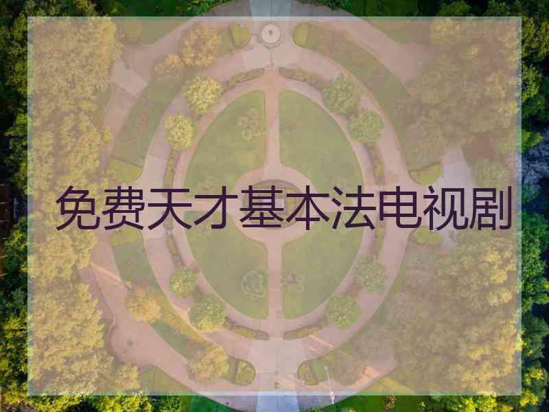 免费天才基本法电视剧