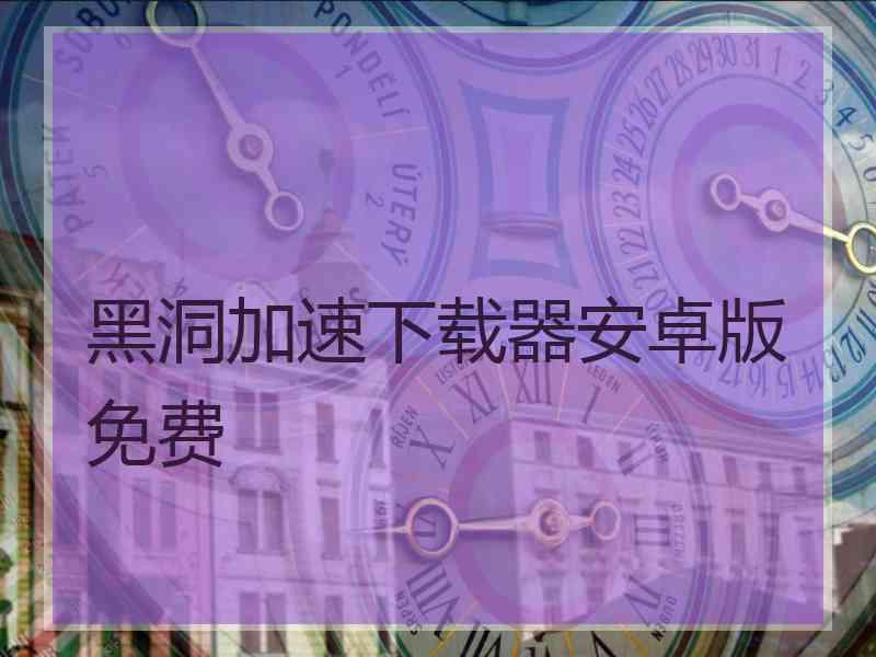 黑洞加速下载器安卓版免费