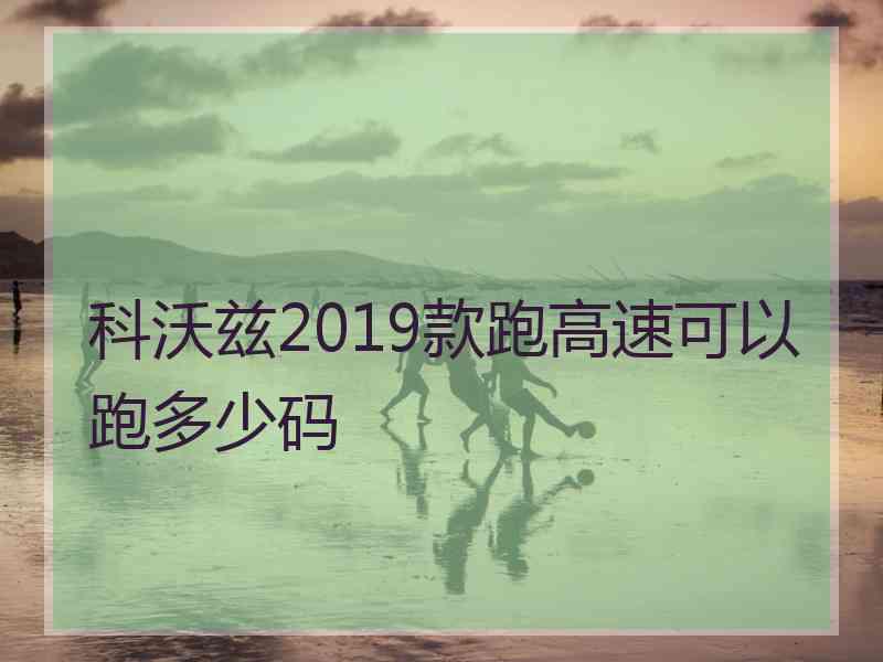 科沃兹2019款跑高速可以跑多少码