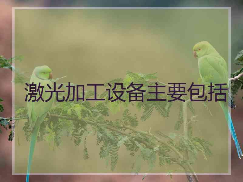 激光加工设备主要包括