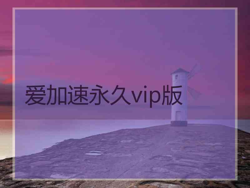 爱加速永久vip版