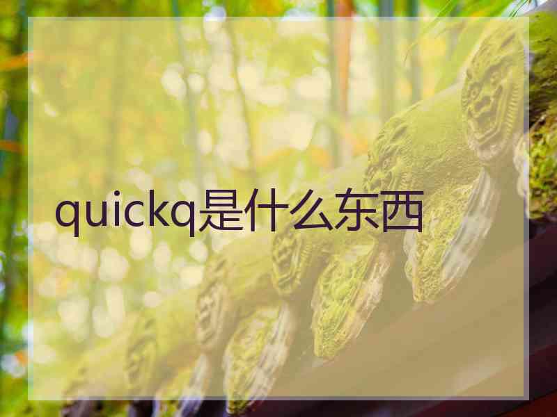 quickq是什么东西