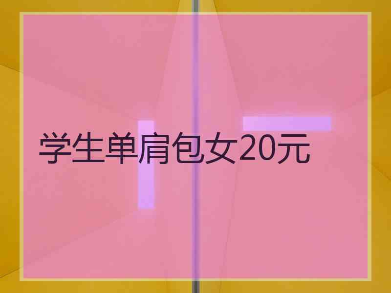 学生单肩包女20元