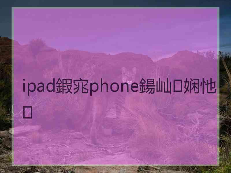 ipad鍜宨phone鍚屾娴忚