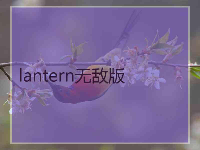 lantern无敌版