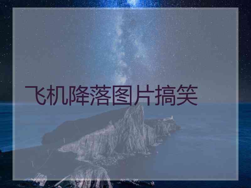 飞机降落图片搞笑