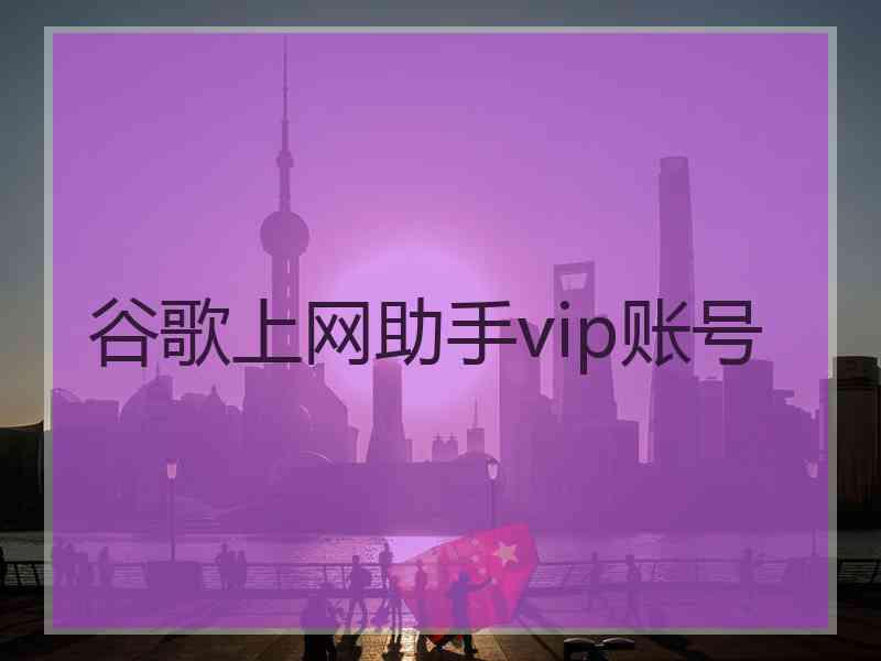 谷歌上网助手vip账号