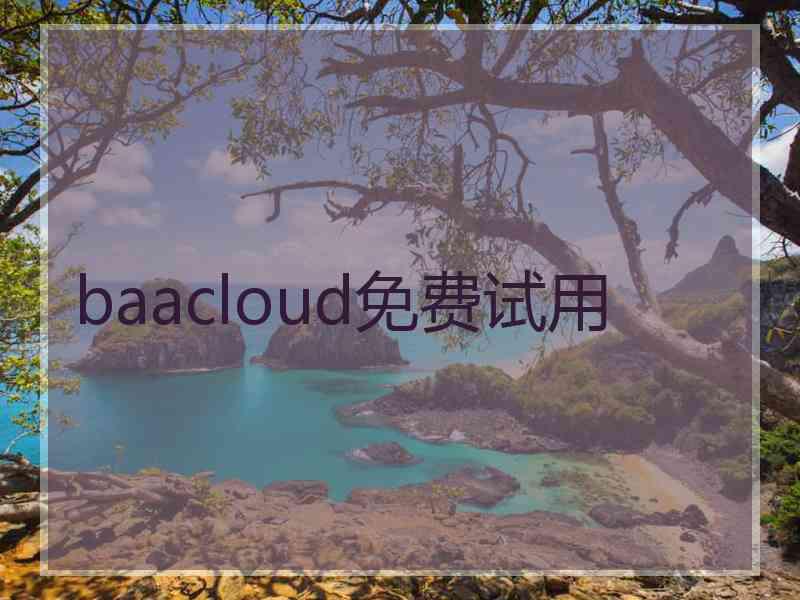 baacloud免费试用