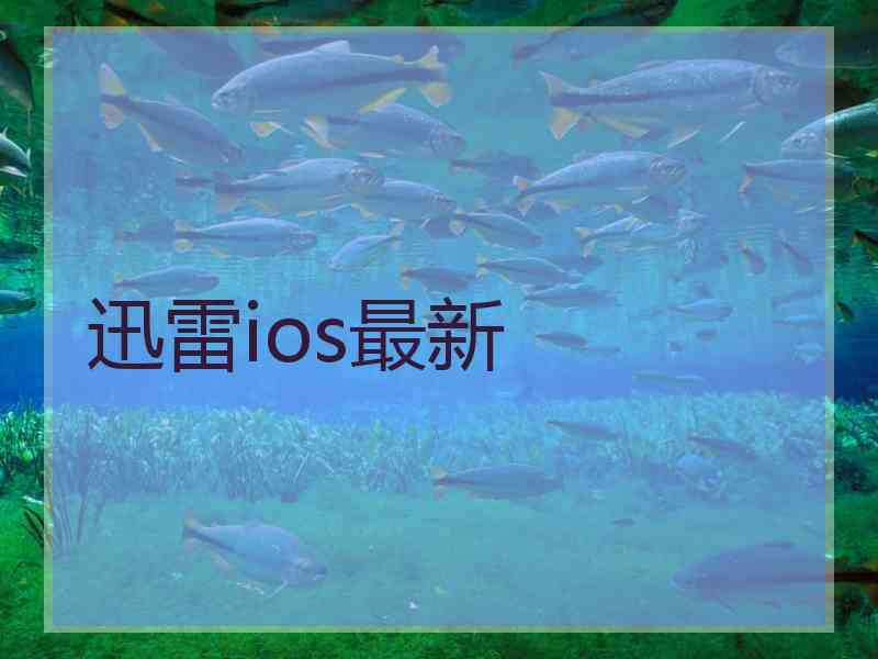 迅雷ios最新