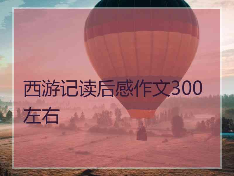 西游记读后感作文300左右