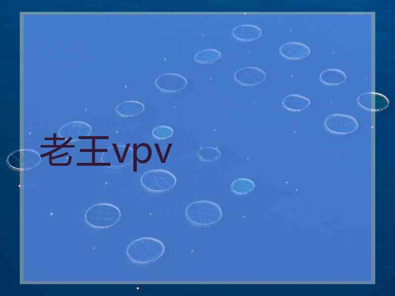 老王vpv