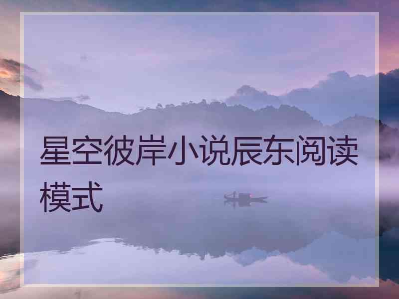 星空彼岸小说辰东阅读模式