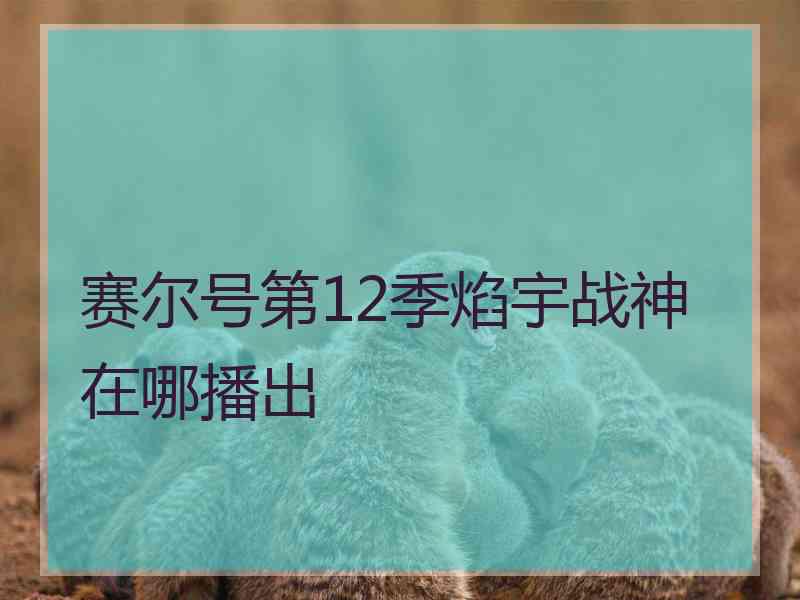 赛尔号第12季焰宇战神在哪播出